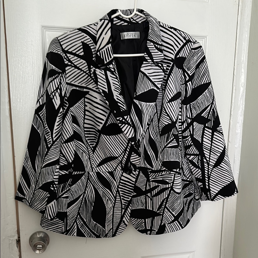 Black and White Women's Blazer